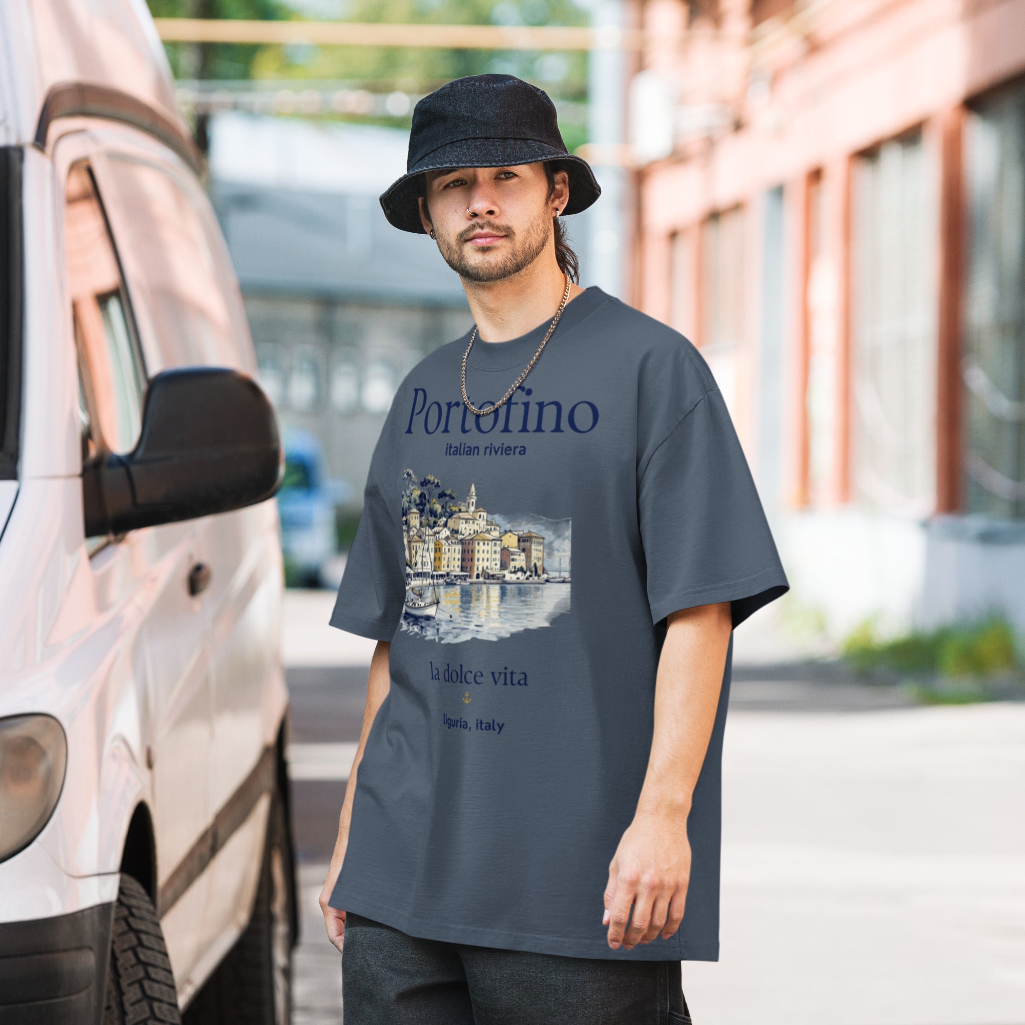 Portofino - La Dolce Vita Oversized T-Shirt | Italian Riviera